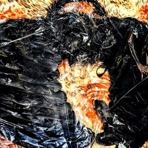 Large Black Feather Angel Wings and Black Halo. Brand New with tag and plastic.